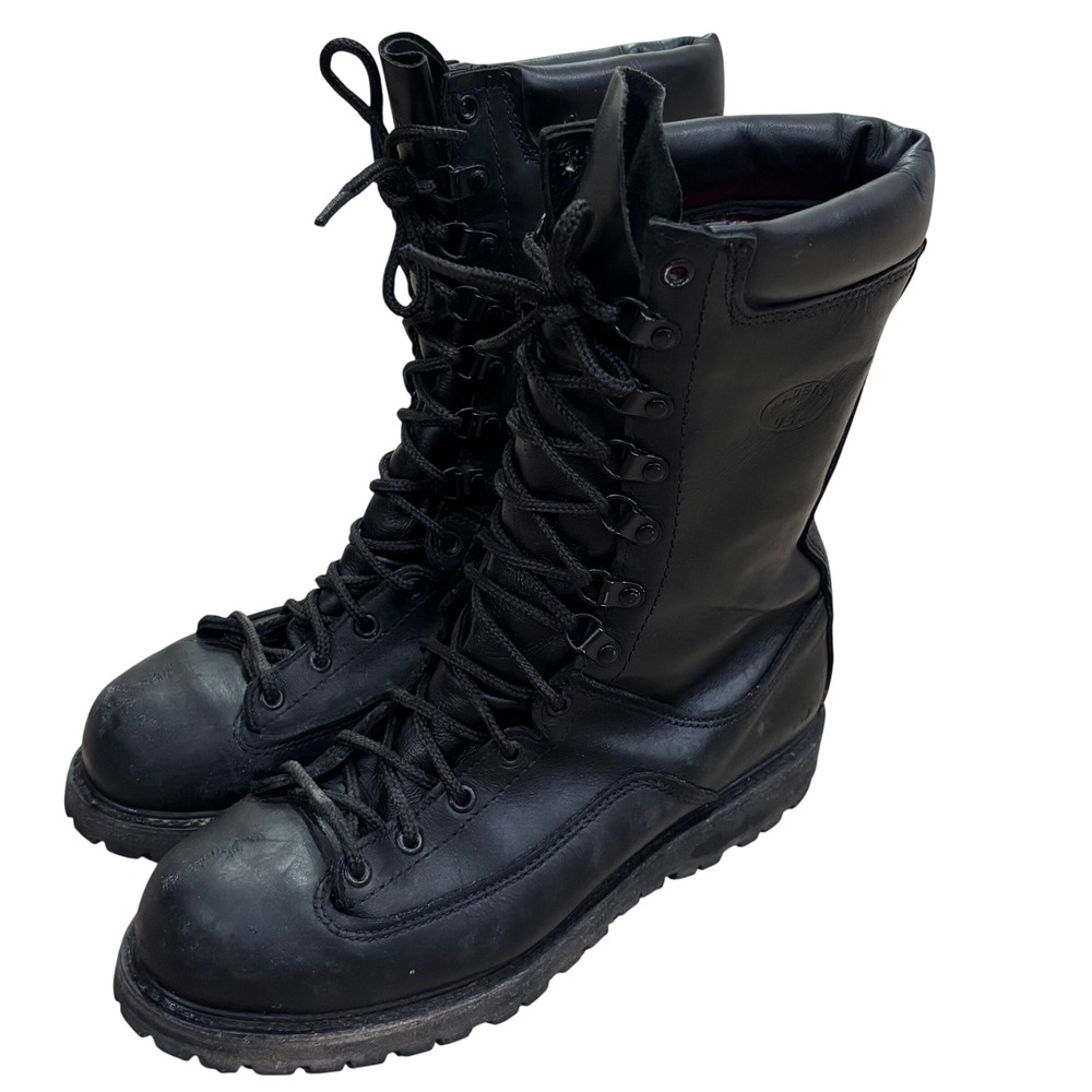 Matterhorn 1949 10 M Gore-Tex Leather Combat Boot Vibram USA Made Black soft toe